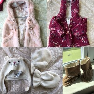 5 pcs 6-12 months baby girl bundle